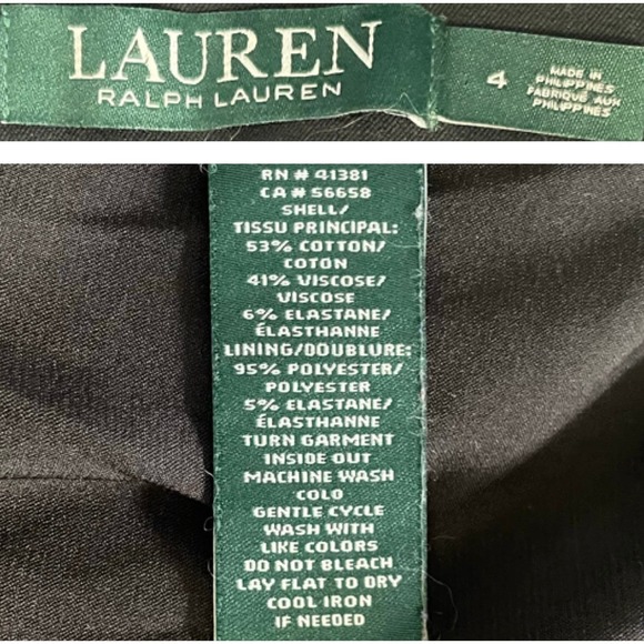 Ralph Lauren Black 3/4 Sleeve Tailored Blazer Jacket 4 - Picture 4 of 5